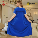 Elegant Bow Detail Satin Nighty – Premium Comfort Wear - Image 19