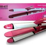 Kemei KM-1291 3-in-1 Hair Straightener, Curler & Crimper | Professional Hair Styling Tool