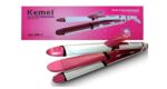 Kemei KM-1291 3-in-1 Hair Straightener, Curler & Crimper | Professional Hair Styling Tool