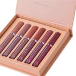 Romantic Sweet Thanks For The Love Lip Set – 6 Mini Lipsticks (2.5ml Each) | Long Lasting Matte & Glossy Lip Colors | Gift Box Collection