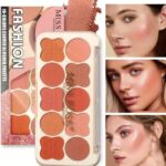 Miss Rose 10-Colors Clover Blusher Palette