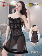 Sheer Lace Nighty – Premium Soft Net Lingerie - Image 5