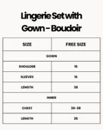 Lingerie Set with Gown – Boudoir Satin Lace Collection - Image 10