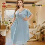 Elegant Lace Detail Soft Satin Nighty – Everyday Luxury Comfort - Image 20