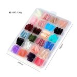 576 Pcs Fake Nails Set – 24 Colors, Reusable with Box - Image 3