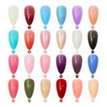 576 Pcs Fake Nails Set – 24 Colors, Reusable with Box - Image 2