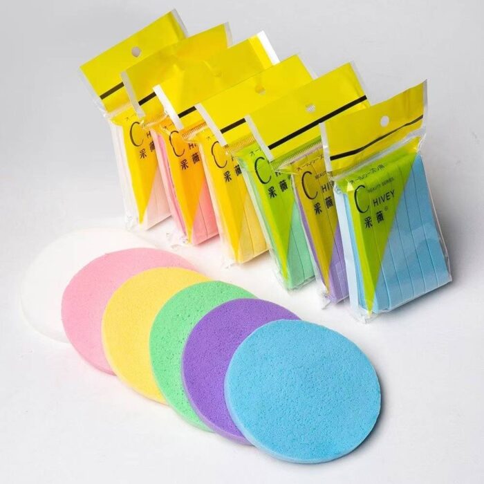 Pack of 12 Compressed Facial Cleansing Makeup Sponges - Image 2