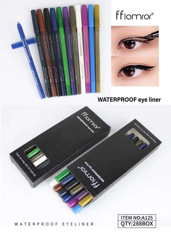 ffiomror Waterproof Multi-Color Eyeliner Set - 12 Pack - Image 2