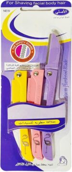 3-Pcs Face Razor & Eyebrow Dermaplaning Set - Image 2