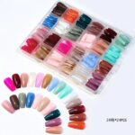 576 Pcs Artificial Nails with Glue Multicolor - Image 6