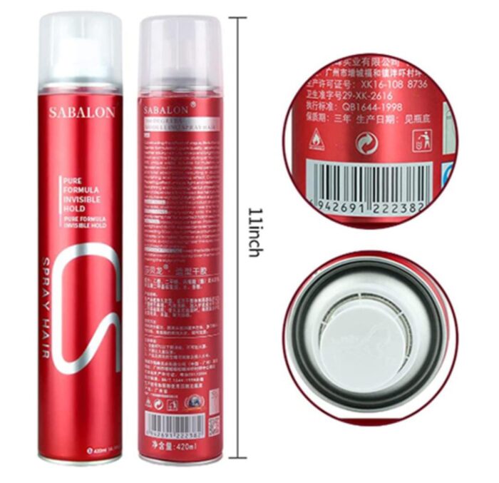 Sabalon Hair Spray 420 ml – Strong, Flexible Hold, Lightweight Feel - Image 2