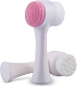 3D Double Sides Multifunctional Silicone Face Cleanser Facial Cleansing Brush Portable - Image 3