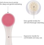 3D Double Sides Multifunctional Silicone Face Cleanser Facial Cleansing Brush Portable - Image 4