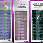 MISS ROSE PROFESSIONAL MAKE-UP – Fashion Nails (24PCS) - 1 Pack