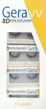 GeraVV 8D Mink Eyelashes 10 Pairs | Long Thick Volume Eyelashes - Image 2