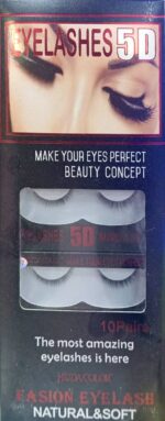 HUDA COLOR 5D False Eyelashes 10 Pairs Set | Volume Lashes - Image 2