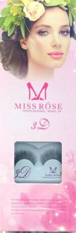 Miss Rose Professional Makeup 3D False Eyelashes - 10 Pairs Set