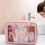 Women Girls Transparent 1Pcs Cosmetic Makeup Bag Travel Wash Bag Multi-use - Image 3