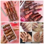 Pack of 12 Nude Permanent Nail Polish Light Amazing Colors Series - Image 2