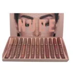 Nude Lipgloss Set (12 Pcs) – Long Lasting | Non-Sticky | High Shine Natural Finish