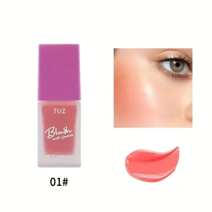 4 pcs Pack TUZ Liquid Blush – 3-in-1 Cheek, Lip & Eye Tint - Image 4