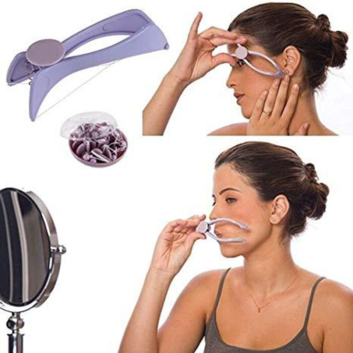 Slique Eyebrow, Face & Body Hair Threading and Removal System | Painless Precision Hair Remover - Image 2