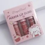 3Pcs Glossy Lip Gloss Moisturizing Dry Resistance Lipstick Woman Sparkling Cartoon Lip Makeup - Image 2