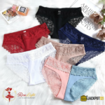 Pack of Two Lace Trim Breathable Brief Panties – Soft Full Coverage & Comfort