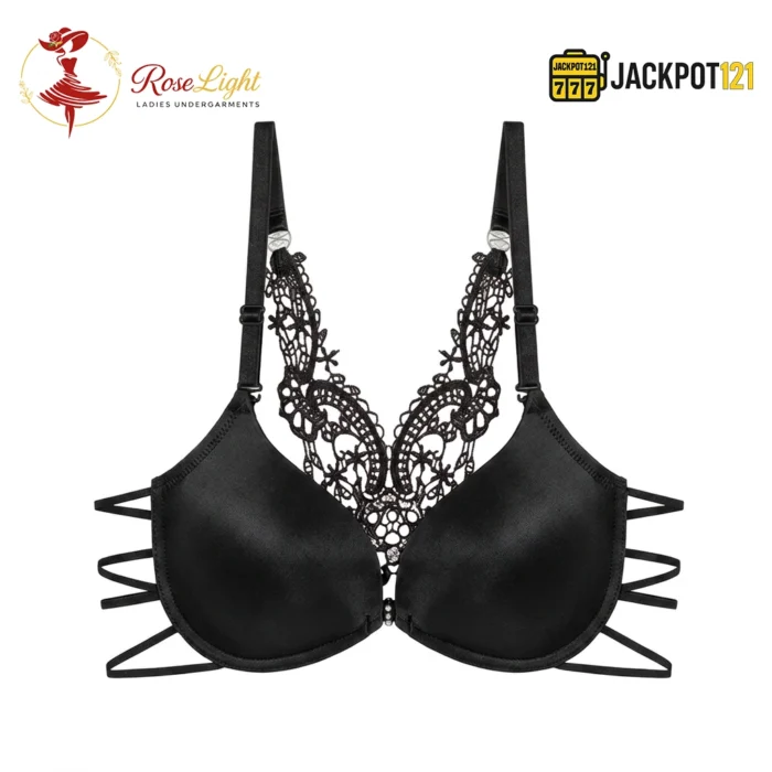Front Closure Push Up Bra with Underwire - Image 5