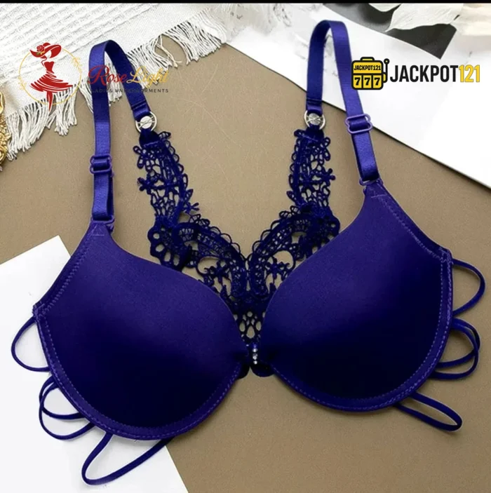 Front Closure Push Up Bra with Underwire - Image 6