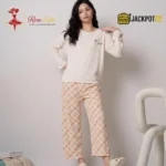 Check Printed Comfort Soft Cotton Night Set – Full Sleeve Pajama Suit