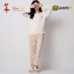 Check Printed Comfort Soft Cotton Night Set – Full Sleeve Pajama Suit - Image 2
