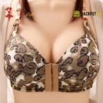 Cheeta Printed Front Open Padded Bra - Image 2