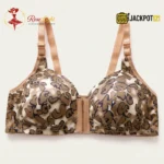 Cheeta Printed Front Open Padded Bra - Image 5