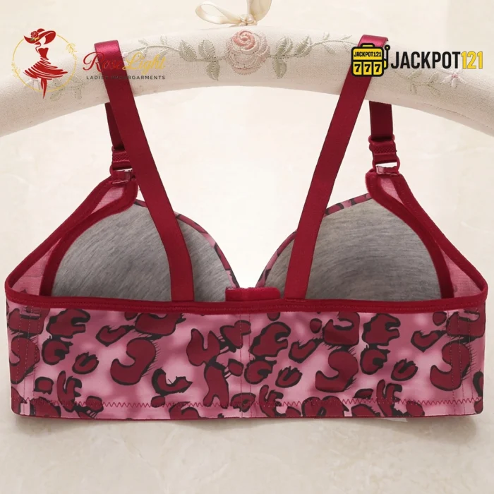 Cheeta Printed Front Open Padded Bra - Image 8