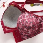 Cheeta Printed Front Open Padded Bra - Image 11