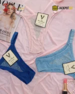 Crystal Mesh Comfort Thong Panties - Image 2