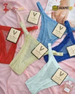 Crystal Mesh Comfort Thong Panties - Image 3