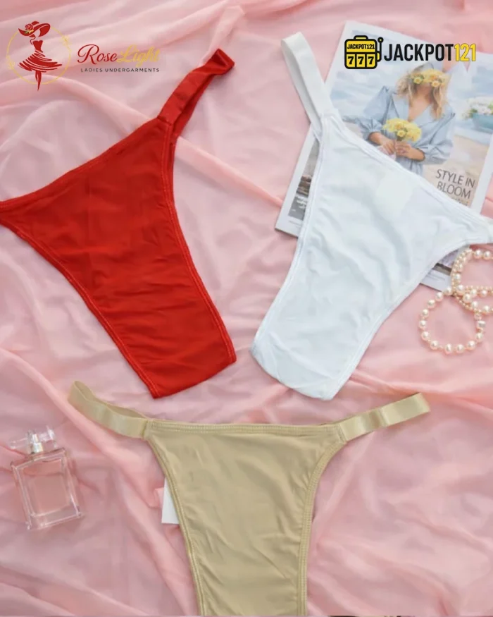 Crystal Mesh Comfort Thong Panties - Image 5