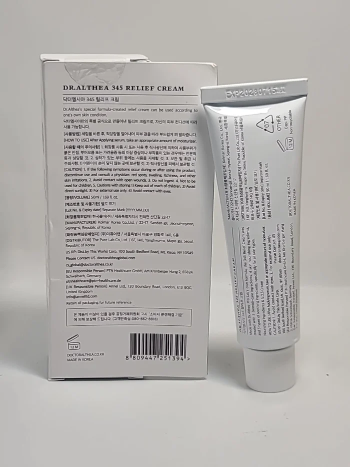 Dr. Althea 345 Relief Cream 50ml – Regenerative Daily Moisturizing Face Cream for All Skin Types - Image 7