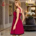 Elegant Frock Style Nighty for Women – Soft Satin Silk Luxury Sleepwear - Image 8