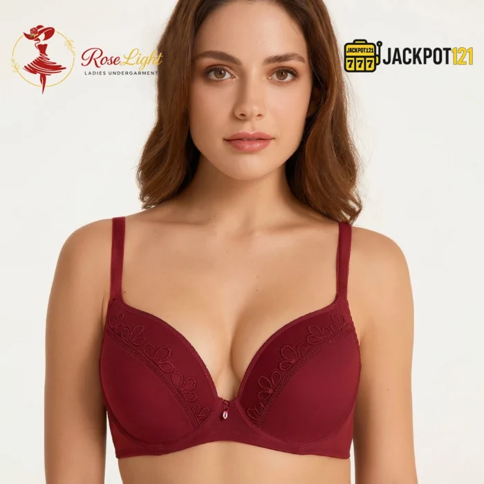 Elegant Nylon Push Up Wired Bra - Image 3