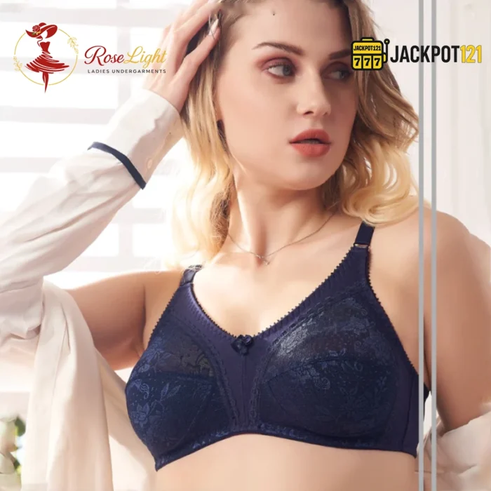 Embroidered See Through Non Wired Bra - Image 2
