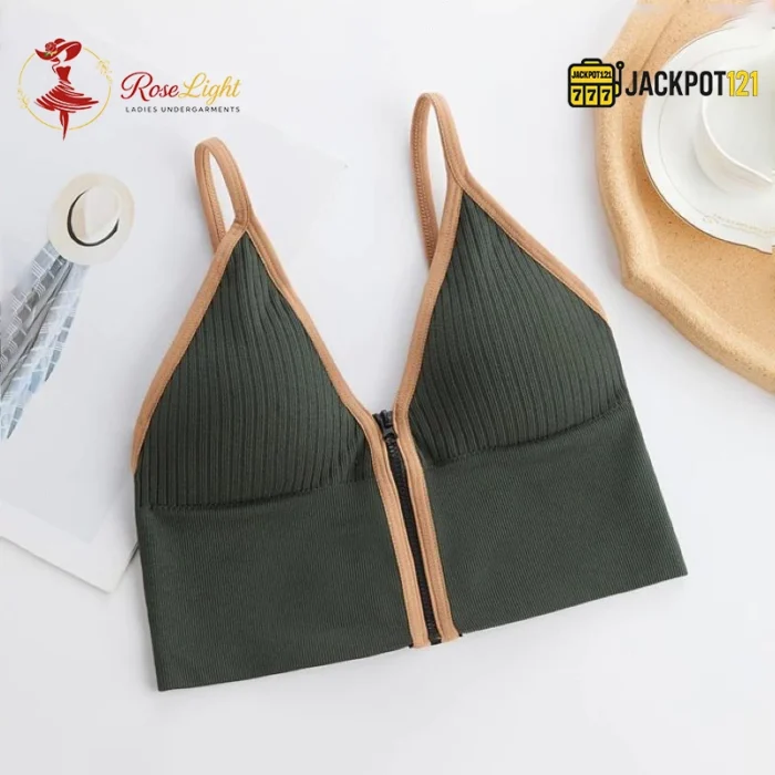Front Open Crop Top Fashionable Bra - Image 11
