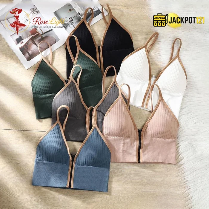Front Open Crop Top Fashionable Bra - Image 12