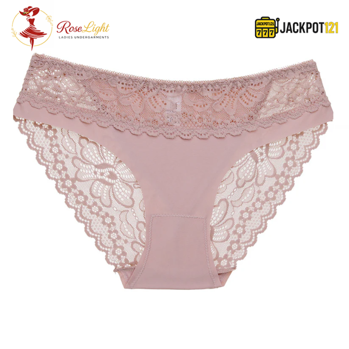 Pack of Two Lace Trim Breathable Brief Panties – Soft Full Coverage & Comfort - Image 4