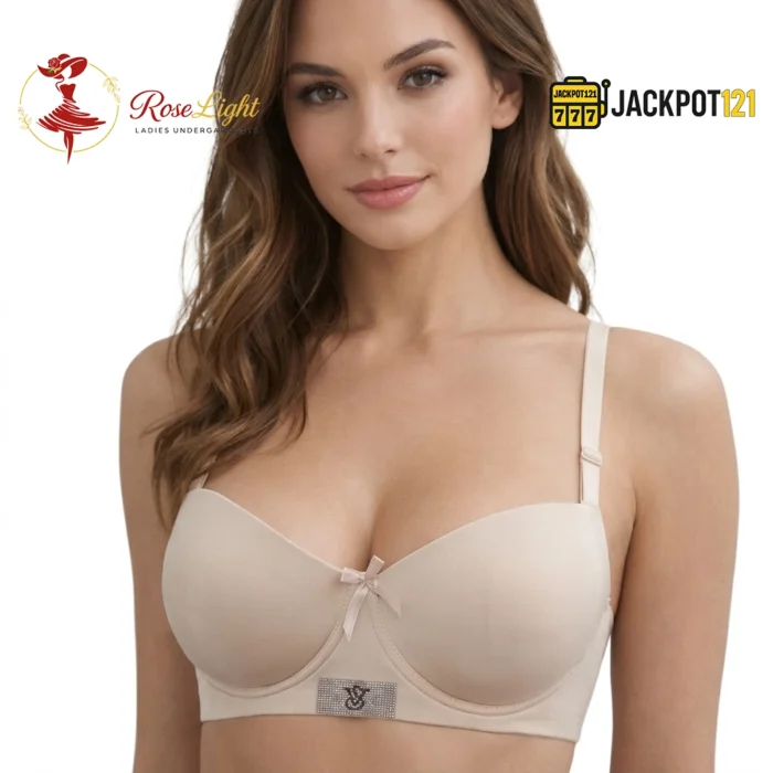 Half Cup Gentle Lift Up Wired Bra - Image 8