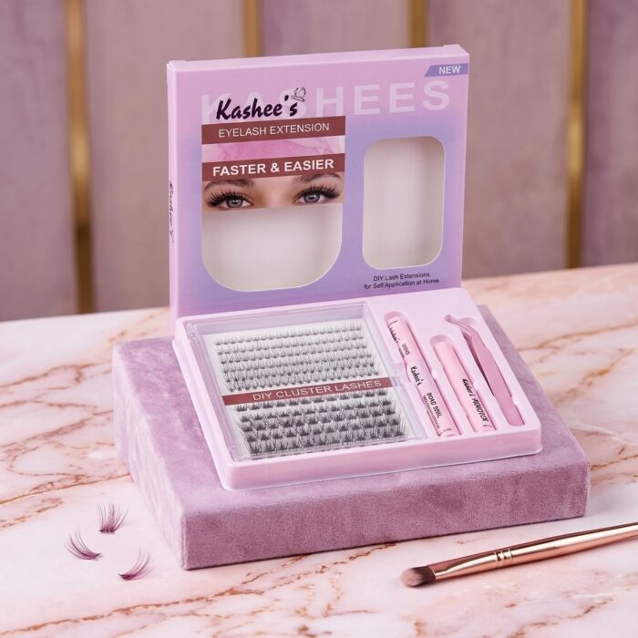 Kashee’s Permanent Eyelash Extension Set – Professional Long Lasting Volume Lash Kit for Dramatic Eye Makeup - Image 5