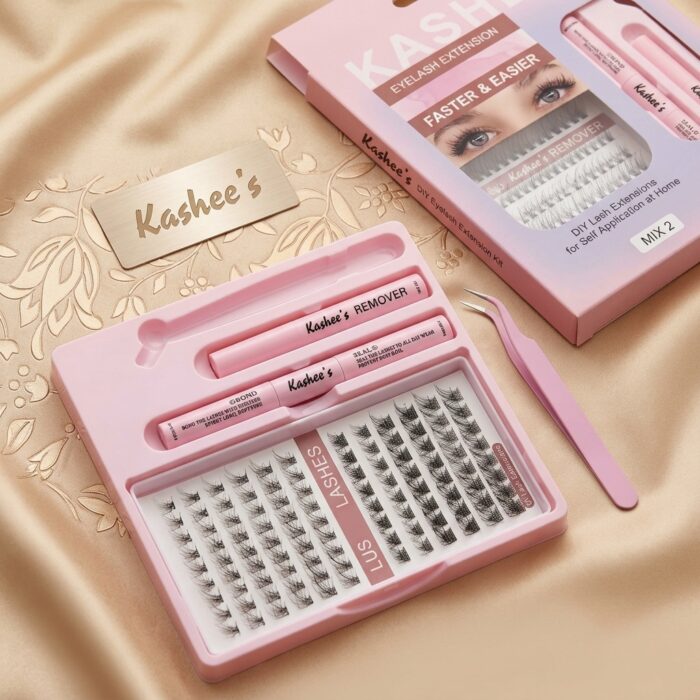 Kashee’s Permanent Eyelash Extension Set – Professional Long Lasting Volume Lash Kit for Dramatic Eye Makeup - Image 19