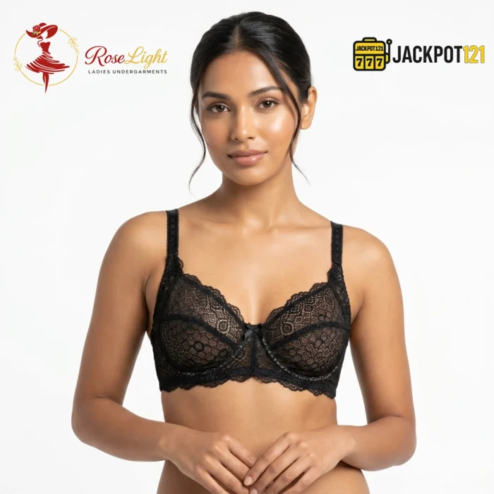 Lace Design Non-Padded Non-Wired Bra - Image 2
